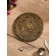 Rug -heading lane round rattan, 20x20x0.5 cm