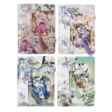 Notebook Gift, A6, 96 sheets, color block, with a curly knife, PVC cover, 3D, 