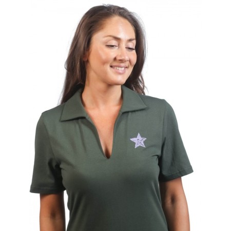 Women's dress "Star", size 44, Khaki color-5