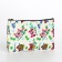 Cosmetic bag with lightning, beige color/multi -colored