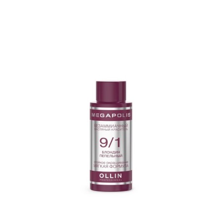 Hair dye OLLIN Professional Megapolis, Besammiach, Oil, Ton 9/1-2