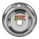 Kitchen car wash Accoona AB4949, mortise, round, thickness 0.6 mm, 490x165 mm, glossy