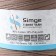Knitted yarn secondary 90% cotton, 10% p/e, 100m/450 ± 50 g (coffee with milk) mix