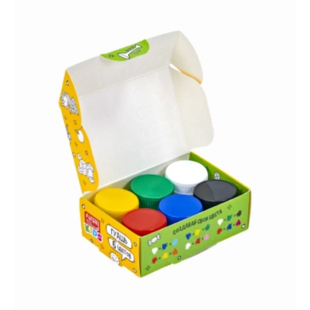 Gouache 6 colors of 10 ml, Collection Kids, in a cardboard box-2