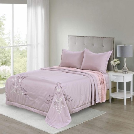 A set with a blanket "Isis", size 160x220 cm, 160x240 cm, 50x70 cm, lilac color