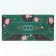 Cloth for poker, rubberized, 120 x 60 cm, thickness 3 mm, green