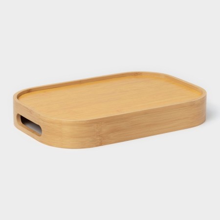 Tray with handles of the share Striata, 33 × 22 × 4.8 cm, bamboo-3