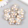 Button plastic for creativity "flower flower" 2.3x2.3x1 cm