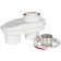 The chimney element Rommer RCA-8080-240002, adapter monobl., D = 80/80mm, sleeve d = 60mm, l = 50mm