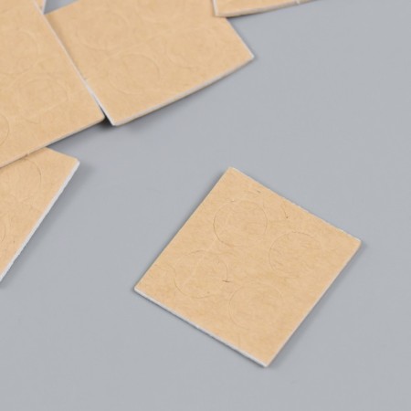 Adhesive tape double -sided "round craft" on a sheet of 4 pcs, set 60 pcs-1