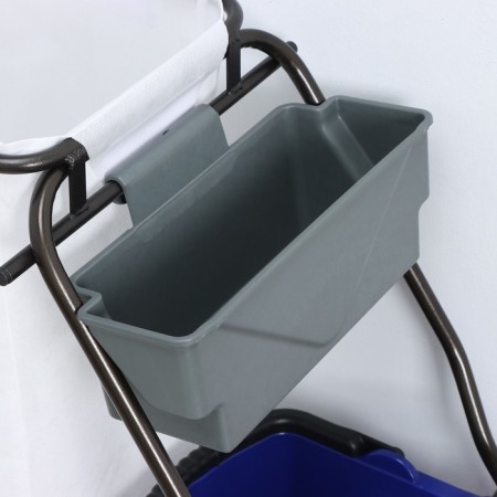 Two -browning cart for cleaning rooms, 2 × 25 l, equipment with a nylon bag, 135 liters-6