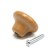 Cappio-skn cap, d = 33 mm, plastic, color wood