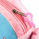 Baby plush backpack with a wallet "Girl with a cat", 24*24 cm, pink color