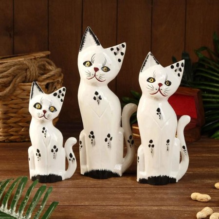 Summarize Souvenir "White Cats" (20,25.30) 20x7x30 cm