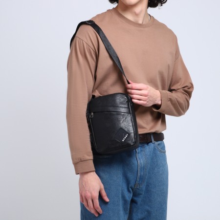 Male bag, black color-5