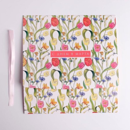 Gift folding box, packaging, “since March 8”, 31 x 24.5 x 8 cm-4