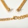 Set 2 objects: earrings, necklace “ice” is small, white color in gold, 30 cm