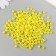 Set of beads "needlework" plastic, diameter 6 mm, 25 g, yellow