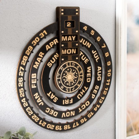 Eternal calendar Wall tree "Astrology" 30x33 cm-2