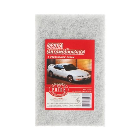 Car sponge with abrasive, 160x100x55 mm-1