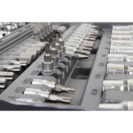 The instrument set Kraft KT700869, 1/2 ", 1/4" 12-sided heads, 107 items-4