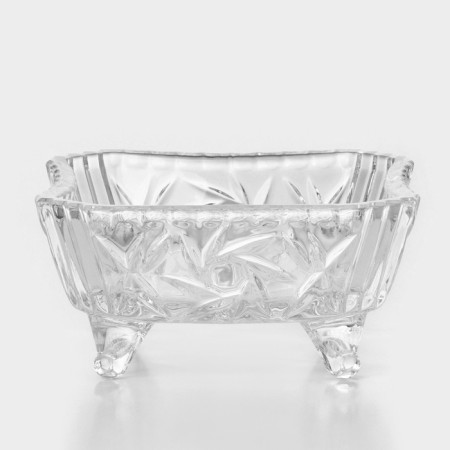 Crystal salad bowl on the legs Pinwheel, D = 12 cm