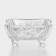 Crystal salad bowl on the legs Pinwheel, D = 12 cm