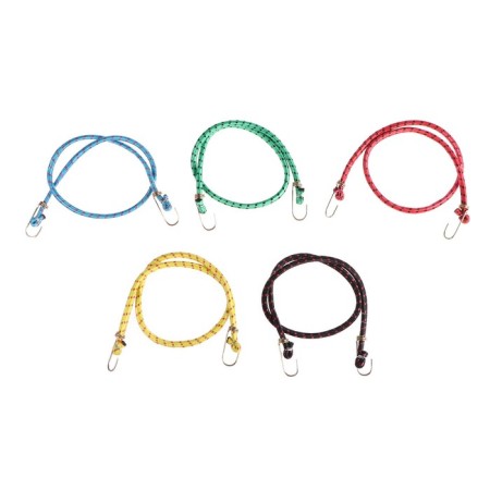 Gum for luggage mounting, 100 cm, metal hooks, mix-1