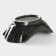 Porcelain salad Magistro "Night Rain", 13 × 8 × 4.5 cm, black color
