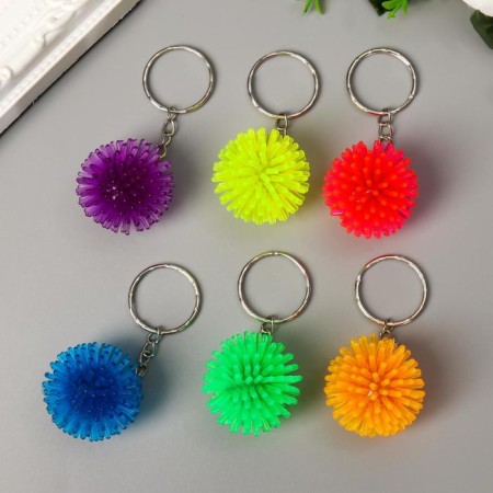 Rubber key "hedgehog" mix 2x2x2 cm-2