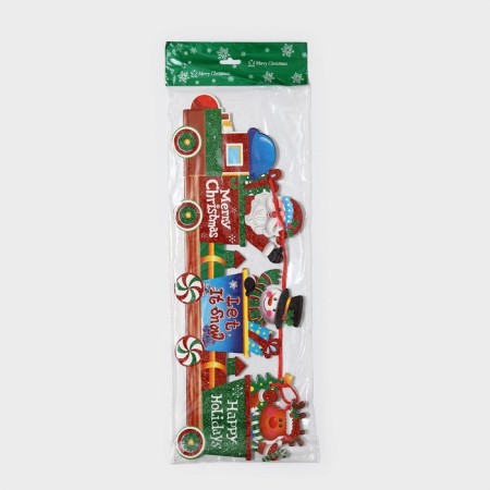 Decorative decoration (suspension) "New Year's steam locomotive" 15x41.5 cm-7