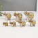 Souvenir polystone mirror inserts (set 7 pcs) "Herd of Elephants" 11, 10, 8.5, 8, 7, 6.3; 5.3cm
