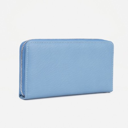 Women's wallet with lightning, blue color-1