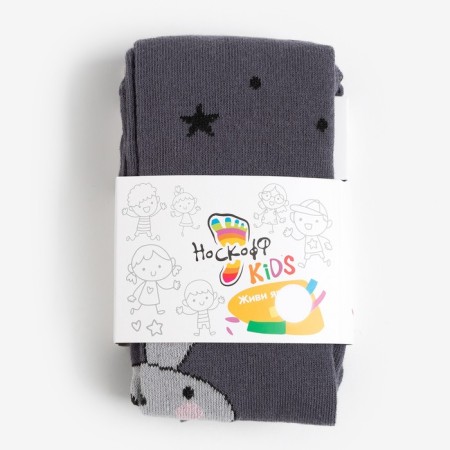Pantyhose children, gray color, height 104-110-3