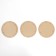 A set of round mirrors, 3 pcs, d = 27 cm, zp = 22.5 cm, white