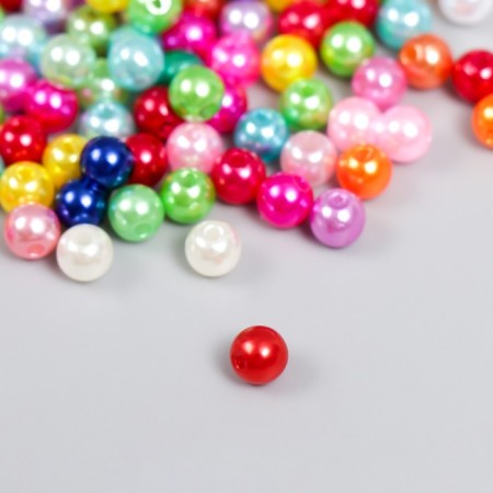 Beads for creativity plastic "rough multi -colored balls" set 20 g d = 0.6 cm-2