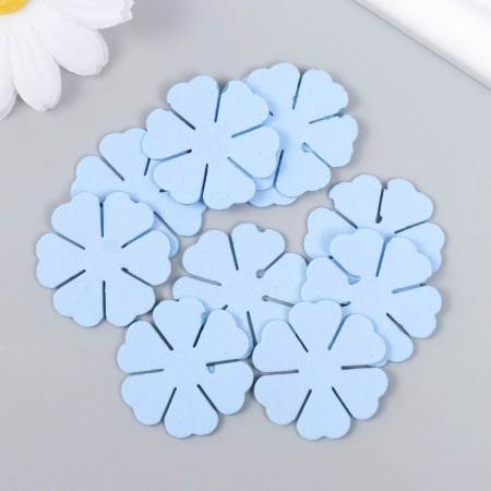 The workpiece of Foamian "Flower" 3 cm, thickness. 1mm, set 10 pcs, blue-1