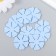 The workpiece of Foamian "Flower" 3 cm, thickness. 1mm, set 10 pcs, blue