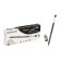 Gel pen, 0.38 mm, black, transparent case, aer -piece, needle writing node