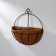 Nasten Kashpo, d = 25 cm, with coconut insert, "hemisphere", Greengo