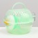Carrier carrier carrier with a house, shelf, drinker, 29x23x23 cm, green
