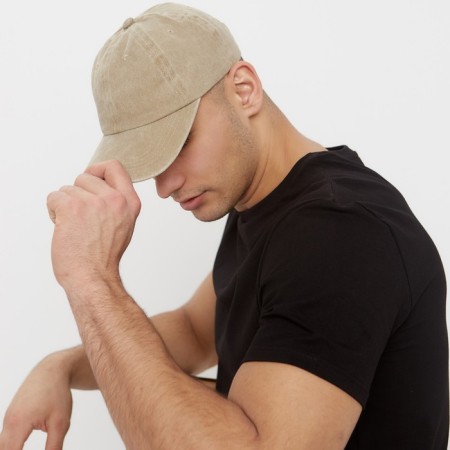 Minaku baseball cap, beige color, size 58-1