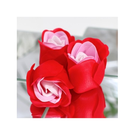Soap roses, three -color, set of 6 pcs.-8