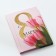 Notepad in a solid cover A7, 64 liters “since March 8. Tulips "