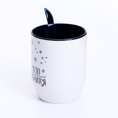 New Year's mug with a spoon "Miracle", 350 ml-1