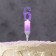 LED candle "Figure 6", 14.5 cm, from batteries LR1130x3 (included), glow of multi (RGB)