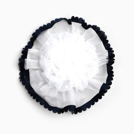 Outlet. Bant for hair on elastic band, white, 11 cm, princesses-6