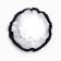 Outlet. Bant for hair on elastic band, white, 11 cm, princesses