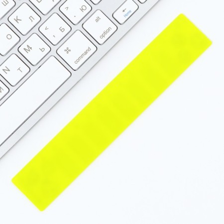 Plastic line 15 cm "Emoji", with a multiplication table, neon case-2