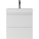 Graffo domino cabinet under the Classica 50 sink, white gloss, suspended, with 2 upper boxes